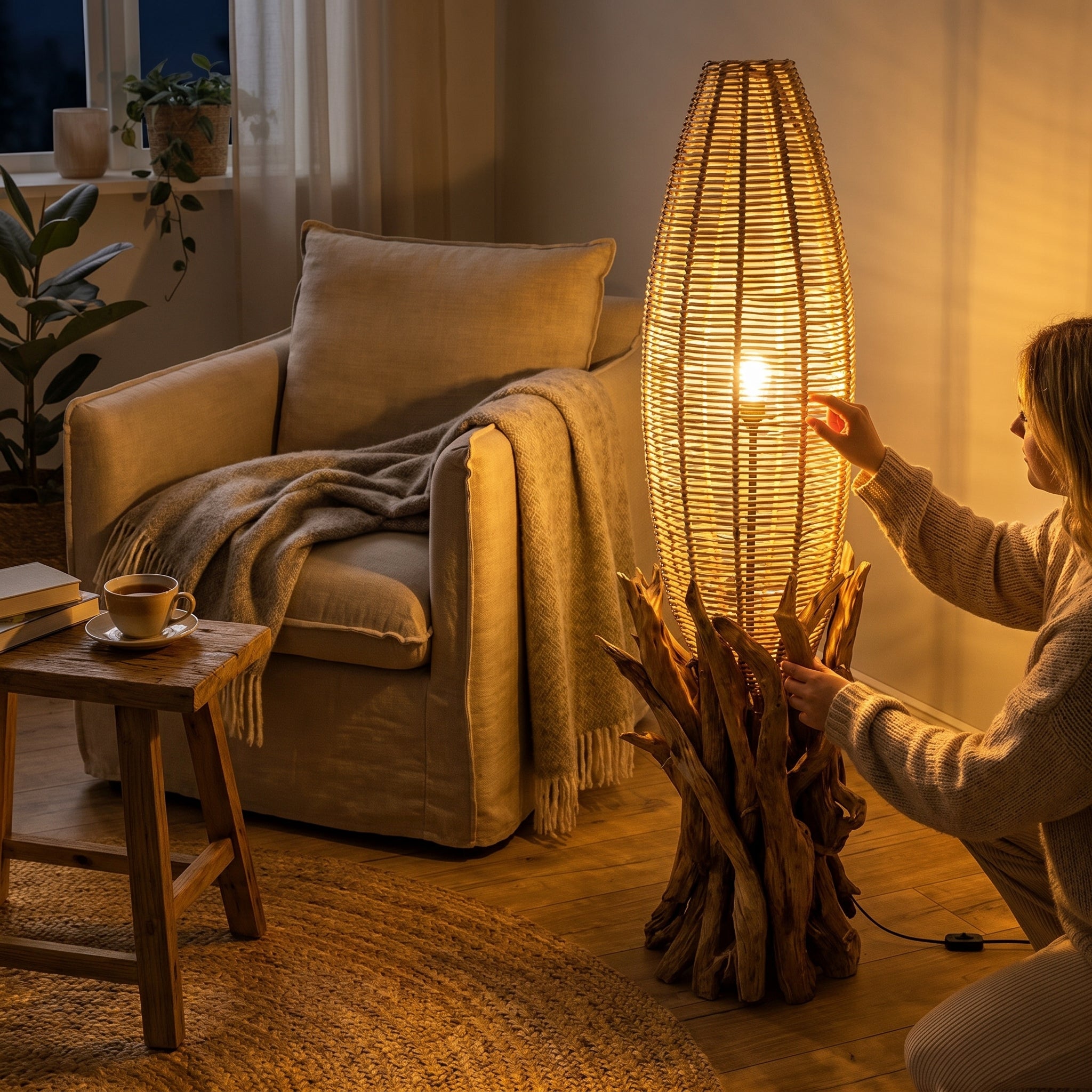 Treibholz Stehlampe VONDRO