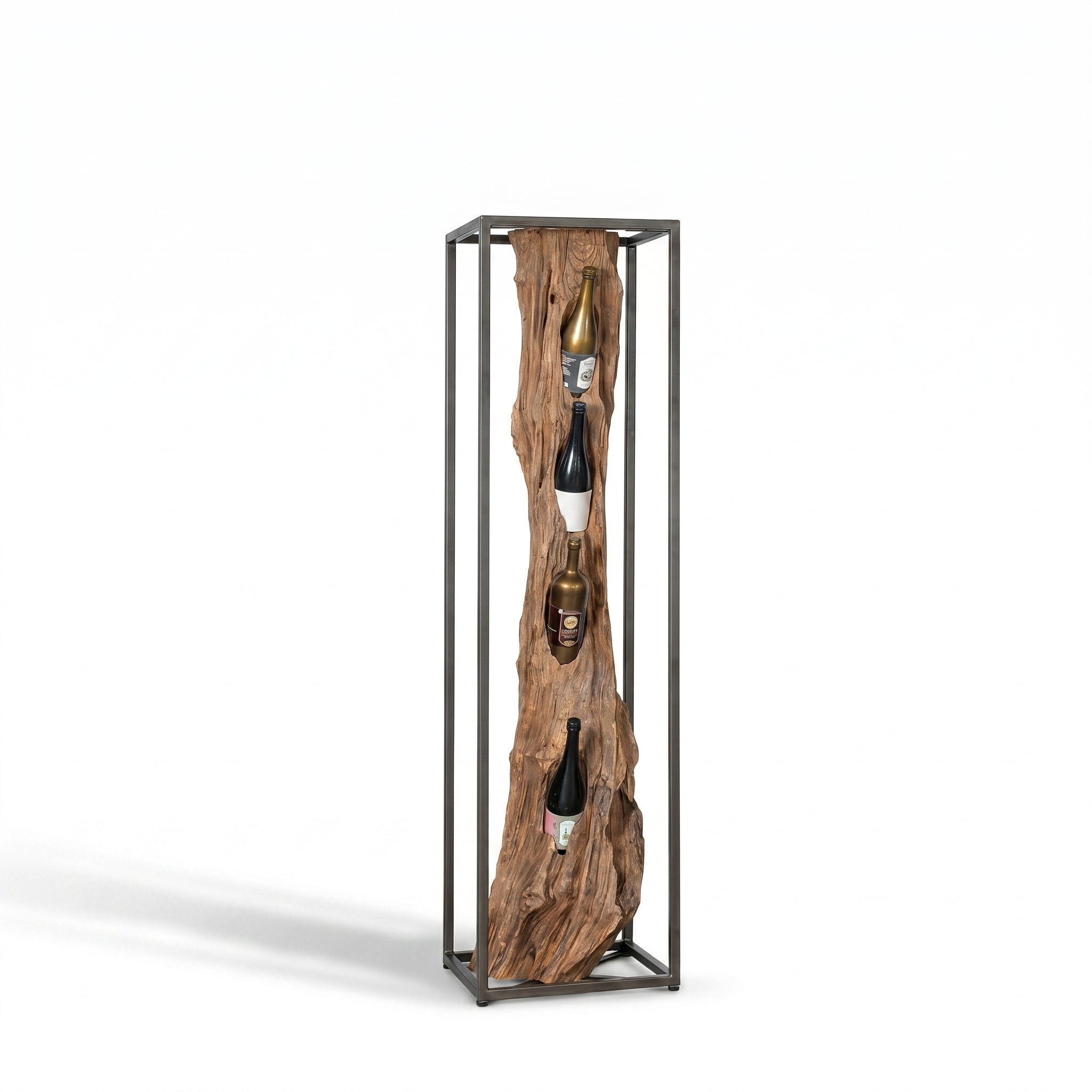 Weinregal Fensunaga Weinständer Holz massiv 150 cm