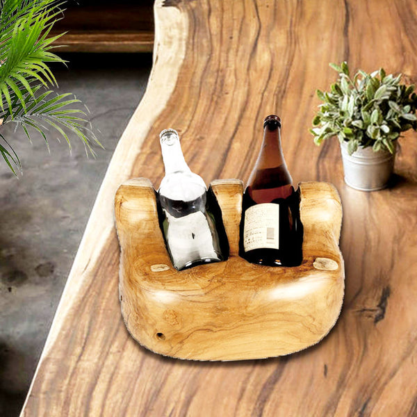 Weinregal Holz Teak Wurzelholz Übertopf | Massivholz Dekoration Aus Asien Weinregal Keller