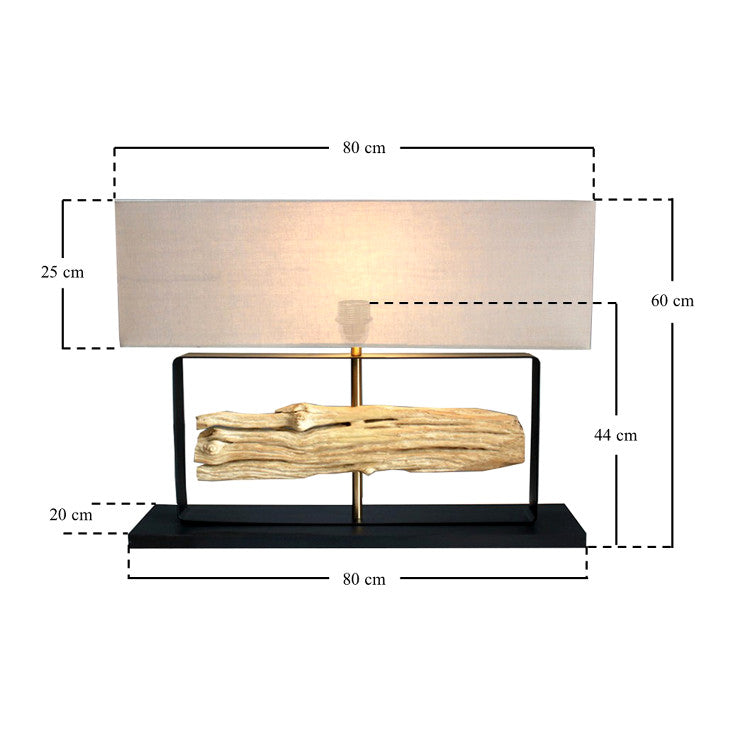 Details der Tischlampe bei Exotischerleben