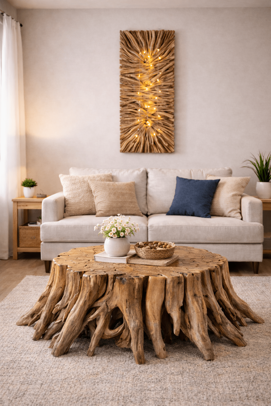 Masuta de cafea design Driftwood FINCA