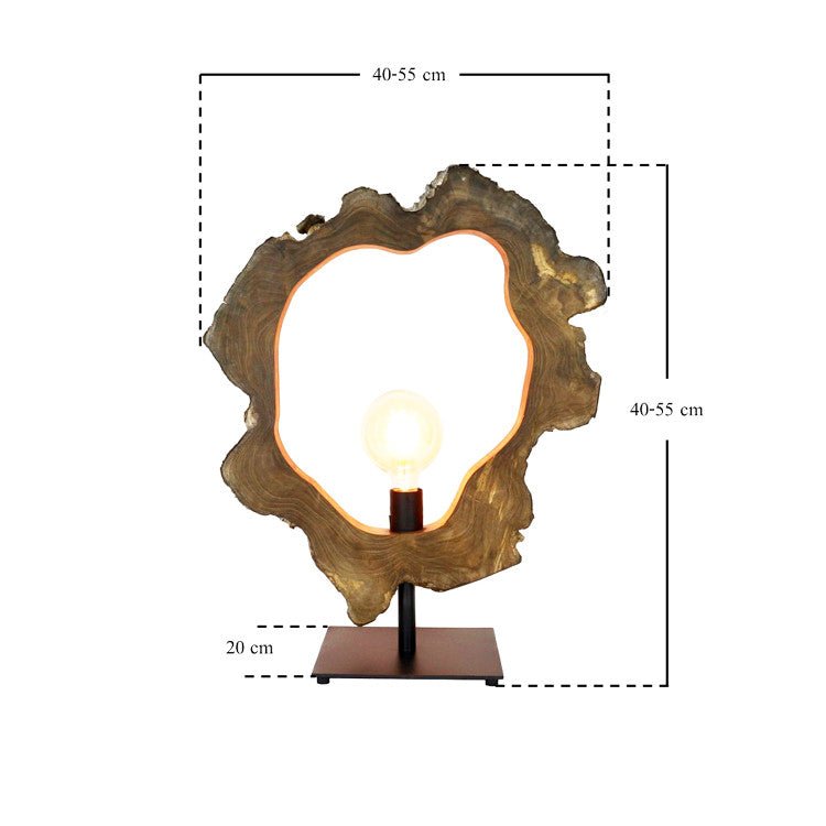 Achetez des lampes en disques d'arbre chez Exotierleben