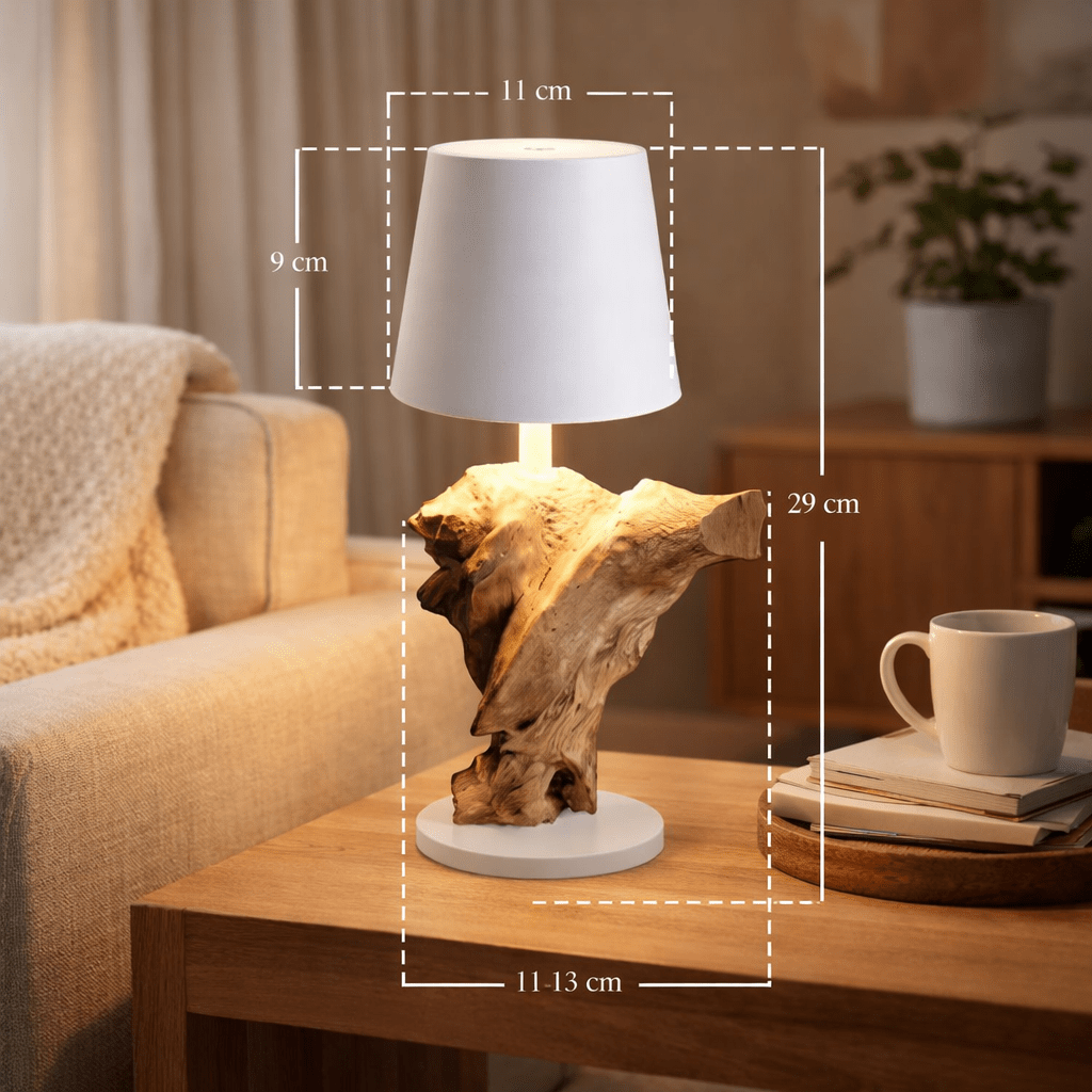 LED акумулаторна настолна лампа SERA безжичен бял