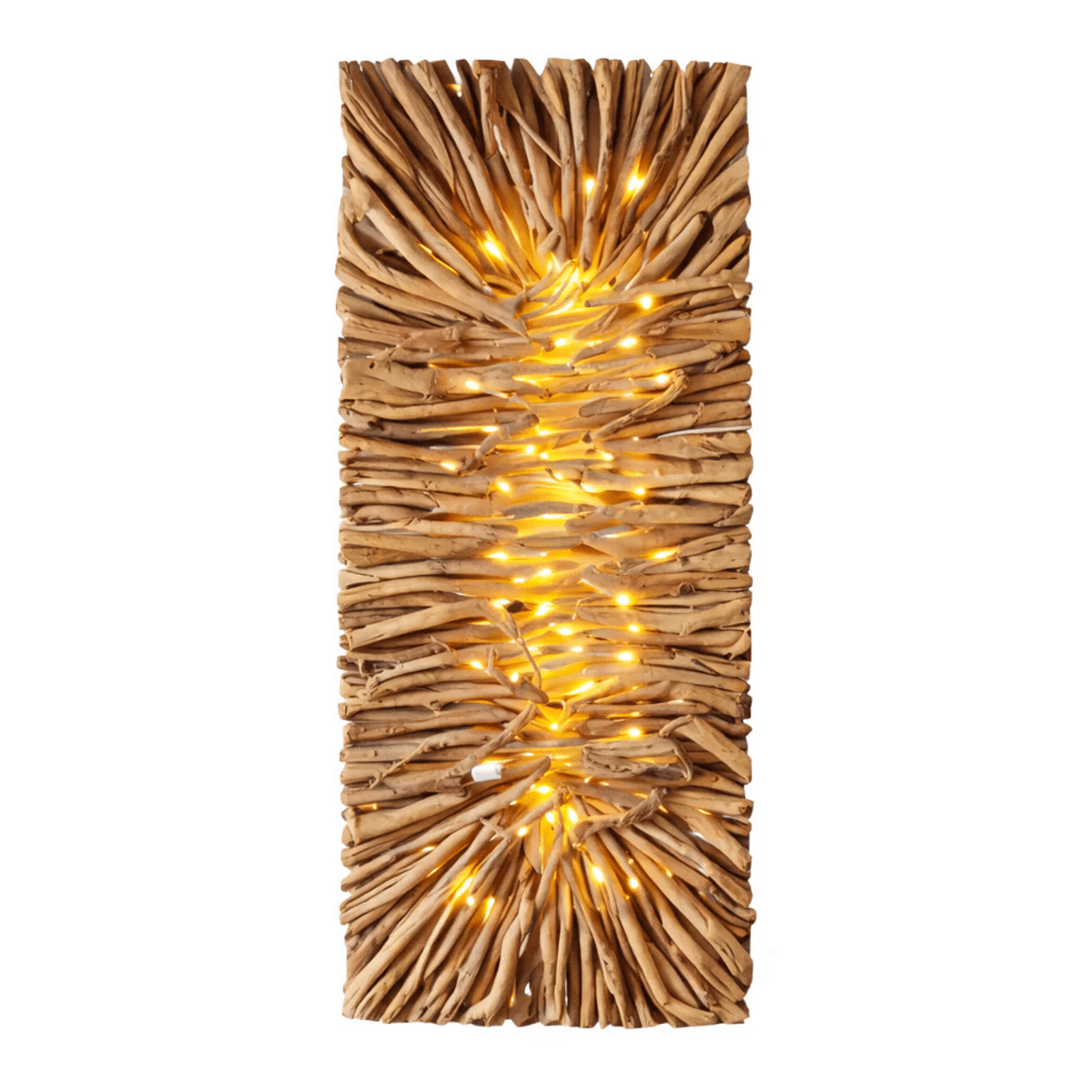 Kinkiet LED z drewna wyrzuconego na brzeg LUMINA