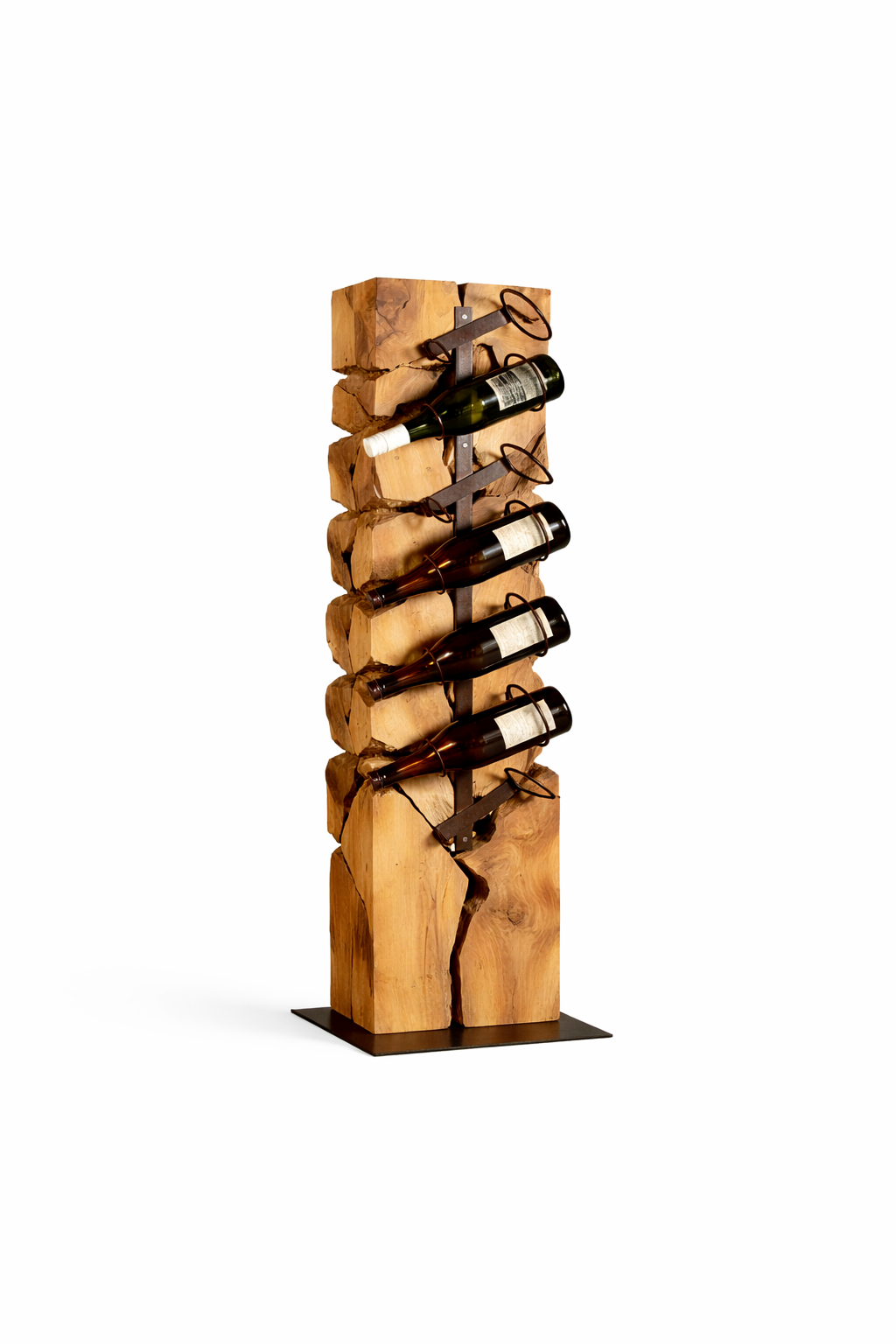 Weinregal XILON Weinständer Holz massiv 100 cm