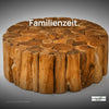 Massivholz Teak Couchtisch BEGA Ø 80 cm