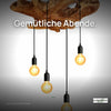 NATURA Baumscheibe Deckenlampe mit 4 Fassungen