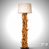Stehlampe Treibholz CLEON  | Höhe 165 cm | Lampenschirm Natur