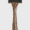 Treibholz Stehlampe Quinton Lampenschirm Schwarz