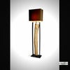 Design Stehlampe WANA 165cm Holzstamm inkl. Lampenschirm Schwarz