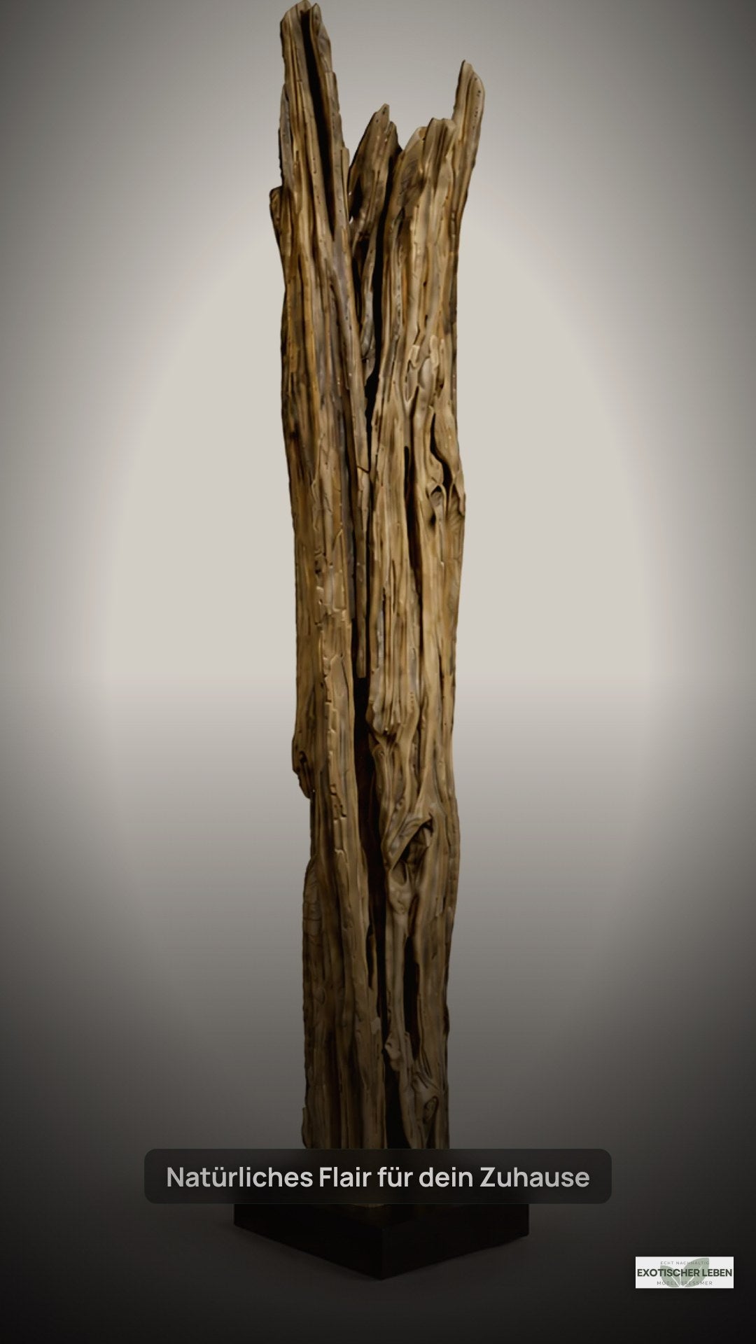 Teakholz Stehlampe ALMA | Höhe 180 cm