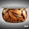Wohnzimmertisch XILON aus recyceltem Teakholz rund  Ø 80 cm