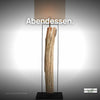 Design Stehlampe WANA 165cm Holzstamm inkl. Lampenschirm Natur