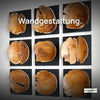 Teak Holz Wandbild FLORENT 35 cm x 35 cm