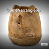Teakholz Vase SAXON Höhe 35 cm