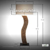 Handmade Stehlampe DELATIA 170cm Leinenschirm – Moment Story