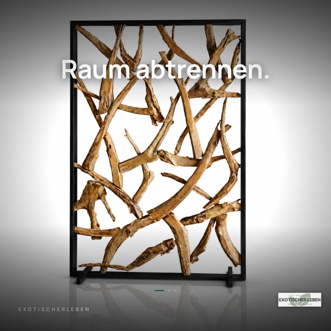 MAZE Raumteiler Teakholz 120cm x 180cm