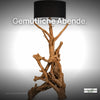 Standlampe Teak Wurzel RIAZ  | inkl. Lampenschirm