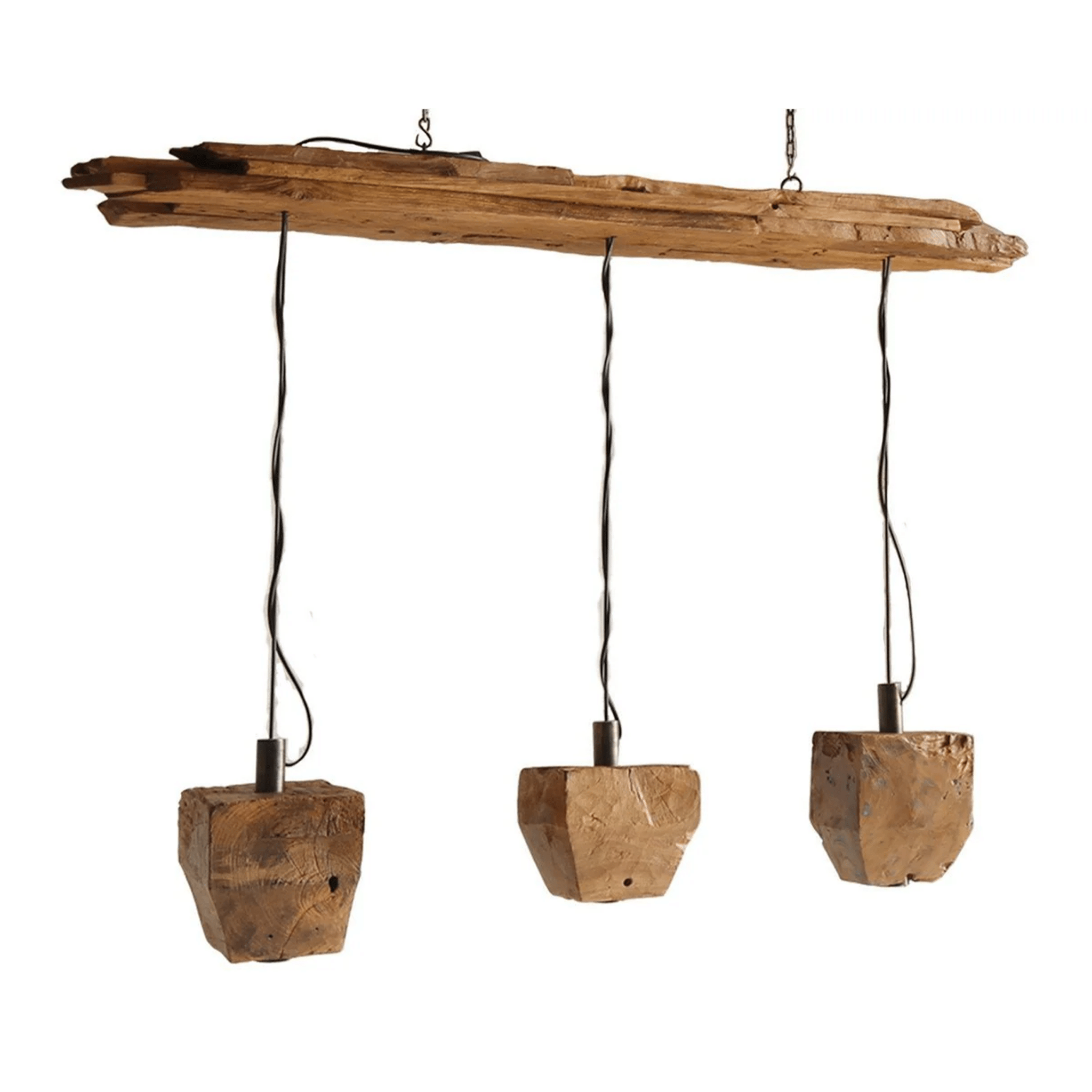 Lámpara colgante de madera flotante LUMEN 120cm