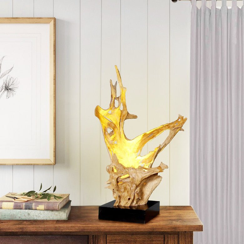Lampa de masa Driftwood KRYTON inaltime 80 cm