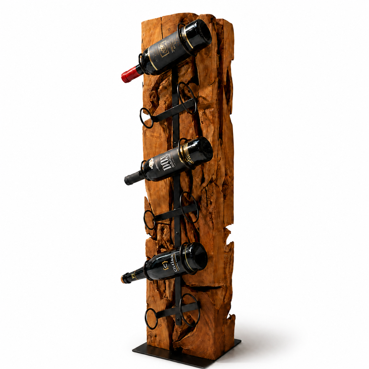 Weinregal XILON Weinständer Holz massiv 100 cm
