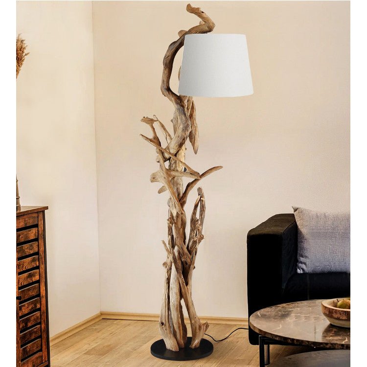 Kořenová stojací lampa Morgan