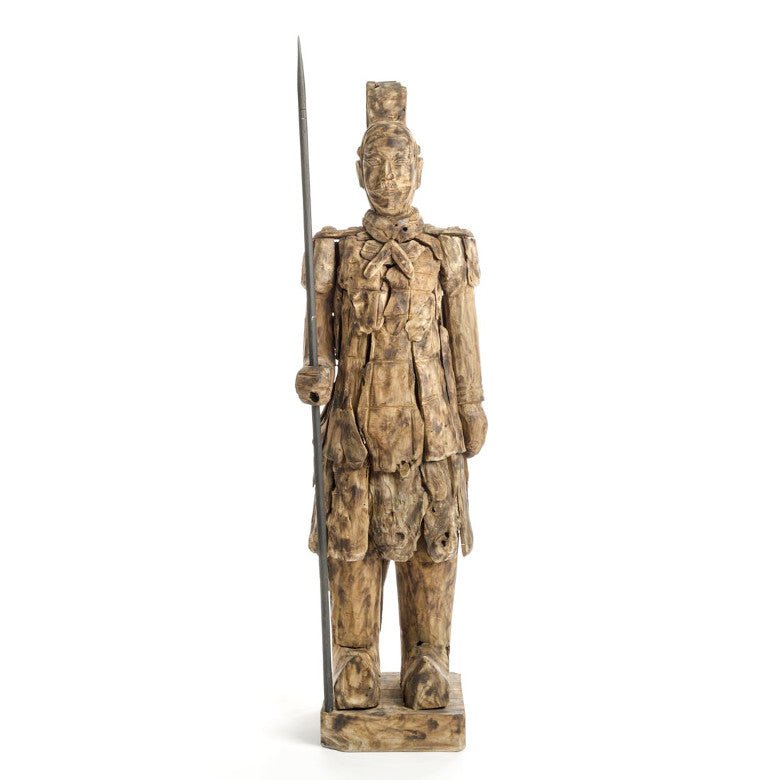 Terracotta Krieger aus Holz